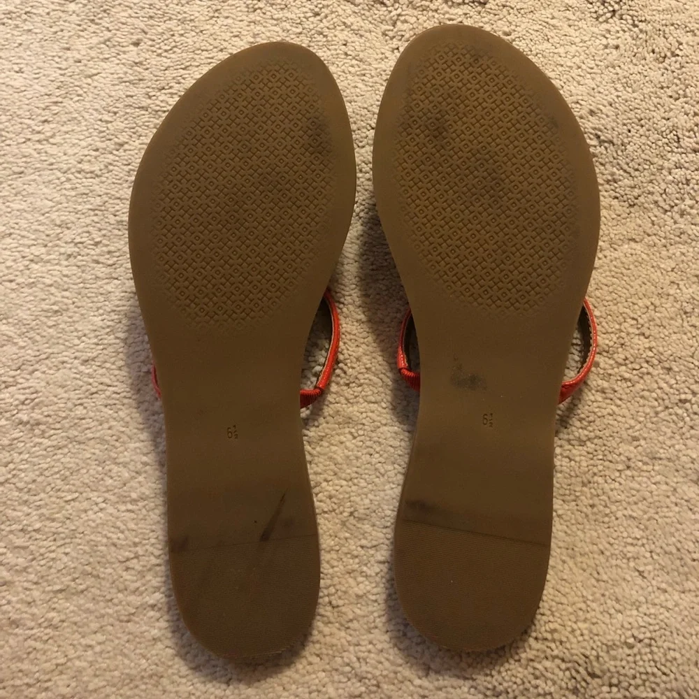 Tory Burch Patent Leather Thong Sandals